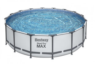 Baseinas Bestway Steel Pro Max, 488x122 cm, su filtru kaina ir informacija | Baseinai | pigu.lt