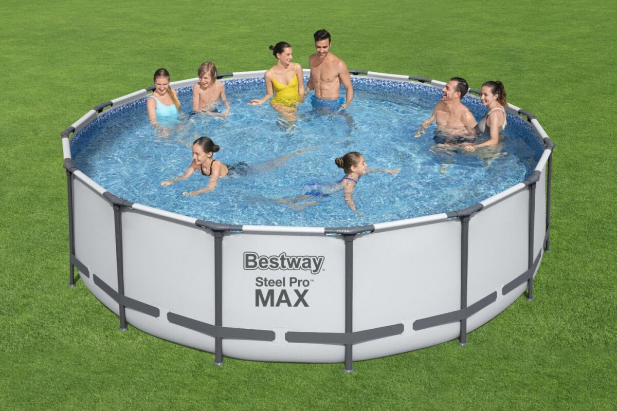 Baseinas Bestway Steel Pro Max, 488x122 cm, su filtru kaina ir informacija | Baseinai | pigu.lt