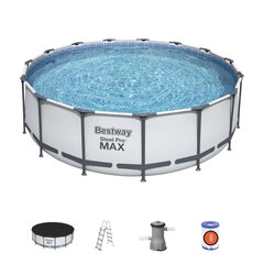 Baseinas Bestway Steel Pro Max, 457x122 cm, su filtru kaina ir informacija | Baseinai | pigu.lt