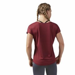 Marškinėliai moterims Reebok, raudoni kaina ir informacija | Sportinė apranga moterims | pigu.lt