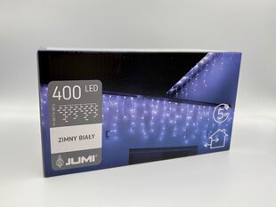 400 LED Lauko Varvekliai, šaltai balti цена и информация | Гирлянды | pigu.lt