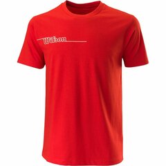 Marškinėliai Wilson Team II Teach, raudoni kaina ir informacija | Vyriški marškinėliai | pigu.lt