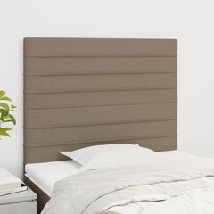 Galvūgaliai, Audinys, 2vnt., 90x5x78/88cm, taupe spalva kaina ir informacija | Lovos | pigu.lt