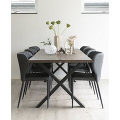 4-jų kėdžių komplektas Pisa, juodas цена и информация | Стулья для кухни и столовой | pigu.lt