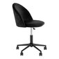 Biuro kėdė Geneve, Velvetas, juoda kaina ir informacija | Biuro kėdės | pigu.lt