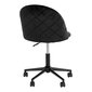 Biuro kėdė Geneve, Velvetas, juoda цена и информация | Biuro kėdės | pigu.lt