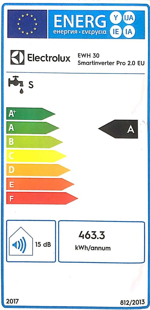 Elektrinis vandens šildytuvas Electrolux EWH 30 SmartInverter PRO цена и информация | Vandens šildytuvai | pigu.lt