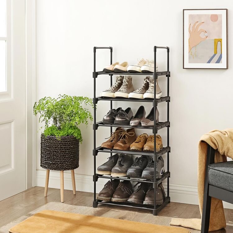 Metalinė batų lentyna SONGMICS цена и информация | Batų spintelės, lentynos ir suolai | pigu.lt