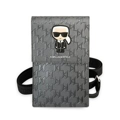 Originali KARL LAGERFELD rankinė Ikonik Karl Monogram Patch sidabrinė kaina ir informacija | Telefono dėklai | pigu.lt