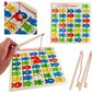 Medinė dėlionė-žaidimas "Žvejyba" su raidėmis ir skaičiais kaina ir informacija | Stalo žaidimai, galvosūkiai | pigu.lt