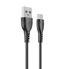 Кабель Borofone BX51, USB to Micro USB, 2,4 A, 1 метр цена и информация | Кабели для телефонов | pigu.lt