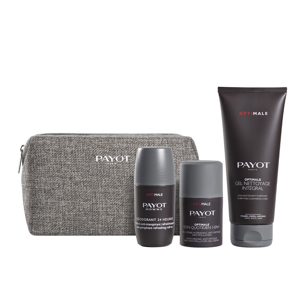 Rinkinys Payot Optimale Homme Daily Care Ritual Set: drėkinamasis kremas, 50ml + dezodorantas, 75ml + šampūnas, 100ml + kosmetinė цена и информация | Dušo želė, aliejai | pigu.lt