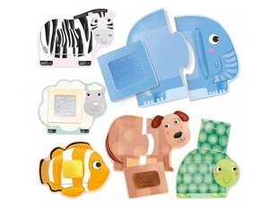 Dėlionė - galvosūkis Montessori Headu Jutiminiai gyvūnai kaina ir informacija | Dėlionės (puzzle) | pigu.lt