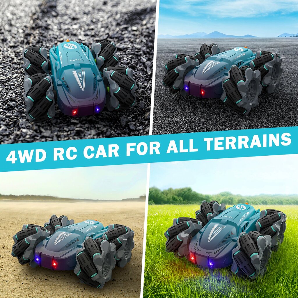 Nuotolinio valdymo automobilis, 4WD Drift Stunt RC, 2,4 GHz 360° kaina ir informacija | Žaislai berniukams | pigu.lt