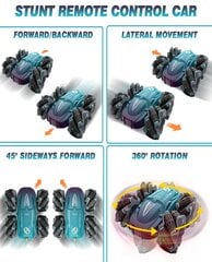 Nuotolinio valdymo automobilis, 4WD Drift Stunt RC, 2,4 GHz 360° kaina ir informacija | Žaislai berniukams | pigu.lt