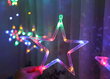 LED Girlianda - užuolaida "Žvaigždės", įvairiaspalvė цена и информация | Girliandos | pigu.lt