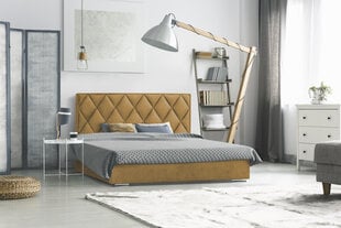 Кровать Caro, 120x200 см, желтый цвет цена и информация | Кровати | pigu.lt