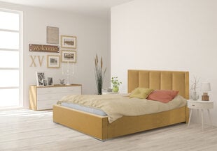 Кровать Genua, 120x200 см, желтый цвет цена и информация | Кровати | pigu.lt