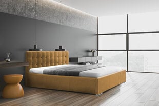 Кровать Loris 120x200 см, желтый цвет цена и информация | Кровати | pigu.lt