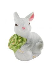 Porceliano statulėlė "Kiškutis su daržove" kaina ir informacija | Kitos originalios dovanos | pigu.lt