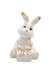 Porceliano statulėlė "Kiškutis su dovanėle" kaina ir informacija | Kitos originalios dovanos | pigu.lt