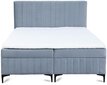 Kontinentinė lova Quant, 160x200 cm, mėlyna kaina ir informacija | Lovos | pigu.lt