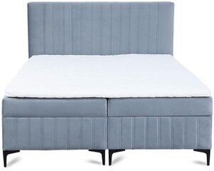 Kontinentinė lova Quant, 200x200 cm, mėlyna цена и информация | Кровати | pigu.lt