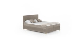 Kontinentinė lova Savani, 200x200 cm, ruda kaina ir informacija | Lovos | pigu.lt