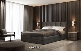 Kontinentinė lova Roma, 120x200 cm, ruda kaina ir informacija | Lovos | pigu.lt