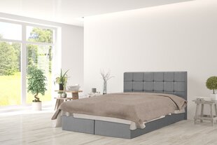 Континентальная кровать Nami, 120x200 см, серый цвет цена и информация | Кровати | pigu.lt