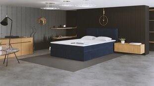 Kontinentinė lova Kanada, 120x200 cm, mėlyna kaina ir informacija | Lovos | pigu.lt