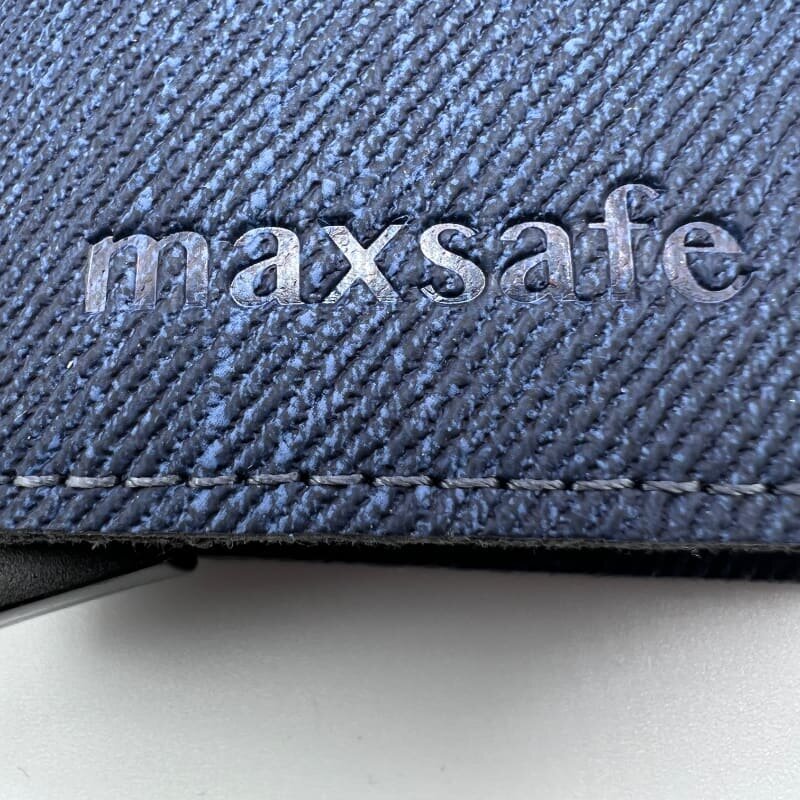 Mini dydžio piniginė MaxSafe mėlynos džinsinės spalvos kaina ir informacija | Vyriškos piniginės, kortelių dėklai | pigu.lt