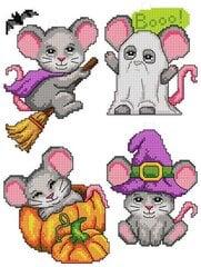 "Halloween Mouses" 102CS Набор для вышивки крестом цена и информация | Принадлежности для вышивания | pigu.lt