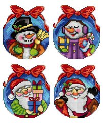 "Christmas Toys" 109CS Набор для вышивки крестом цена и информация | Принадлежности для вышивания | pigu.lt