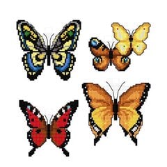 "Butterflies" 117CS Набор для вышивки крестом цена и информация | Принадлежности для вышивания | pigu.lt