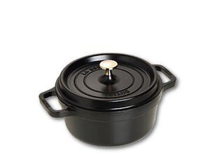 Кастрюля чугунная круглая STAUB 40509-305-0 - черная 2,6 л цена и информация | Кастрюли, скороварки | pigu.lt