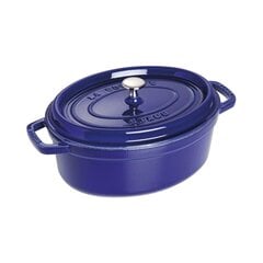 Кастрюля чугунная овальная Staub 40510-288-0, синяя, 4,2 л цена и информация | Кастрюли, скороварки | pigu.lt