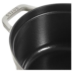 Кастрюля чугунная овальная STAUB 40501-448-0 - белый трюфель 6,7 л цена и информация | Кастрюли, скороварки | pigu.lt