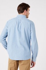 Džinsiniai marškiniai vyrams Wrangler, mėlyni kaina ir informacija | Vyriški marškiniai | pigu.lt