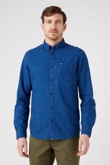 Marškiniai vyrams Wrangler, mėlyni kaina ir informacija | Vyriški marškiniai | pigu.lt