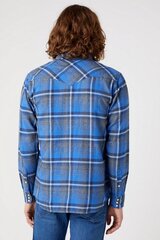 Marškiniai vyrams Wrangler, mėlyni kaina ir informacija | Vyriški marškiniai | pigu.lt