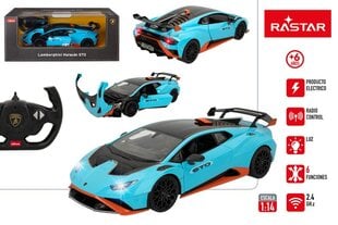 Radijo bangomis valdomas automobilis Rastar Lamborghini Huracan STO 1:14, 2.4GHz kaina ir informacija | Žaislai berniukams | pigu.lt