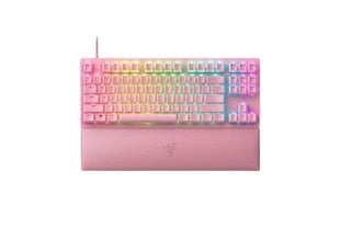 Razer Huntsman V2 Tenkeyless, Red Switch, Quartz, US цена и информация | Клавиатуры | pigu.lt