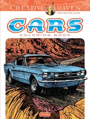 Creative Haven Cars Coloring Book цена и информация | Книги о питании и здоровом образе жизни | pigu.lt