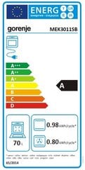 Gorenje MEK301​1SB kaina ir informacija | Elektrinės viryklės | pigu.lt