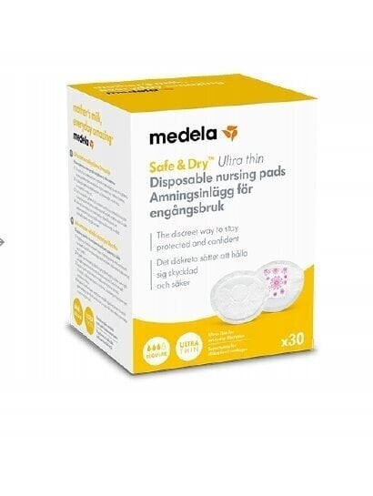 Vienkartiniai liemenėlės įklotai Medela Ultra thin, 30 vnt. kaina ir informacija | Žindymo prekės | pigu.lt