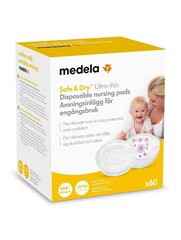 Vienkartiniai liemenėlės įklotai Medela Ultra thin, 60 vnt. цена и информация | Товары для кормления | pigu.lt