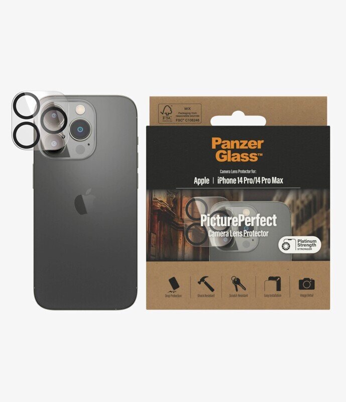 Kameros apsauga PanzerGlass iPhone 14 цена и информация | Apsauginės plėvelės telefonams | pigu.lt