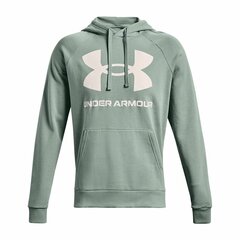 Толстовка с капюшоном мужская Under Armour Rival Big Logo Зеленый цена и информация | Мужские толстовки | pigu.lt