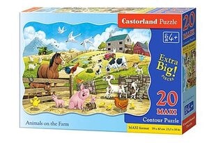 Dėlionė Castorland Animals on the Farm, 20 dalių kaina ir informacija | Dėlionės (puzzle) | pigu.lt